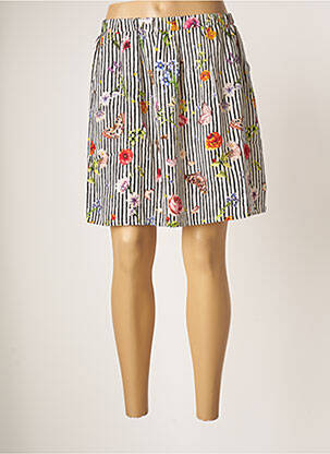 Jupe courte poches blanc SMASHED LEMON femme
