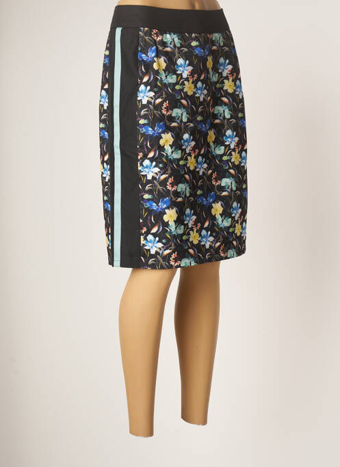 Jupe mi-longue doublure textile noir SMASHED LEMON femme