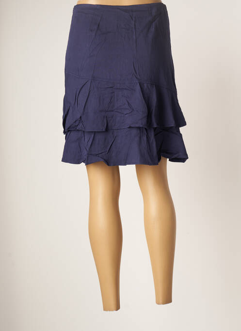 Jupe mi-longue bleu SMASHED LEMON pour femme