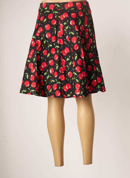 Jupe mi-longue noir SMASHED LEMON pour femme