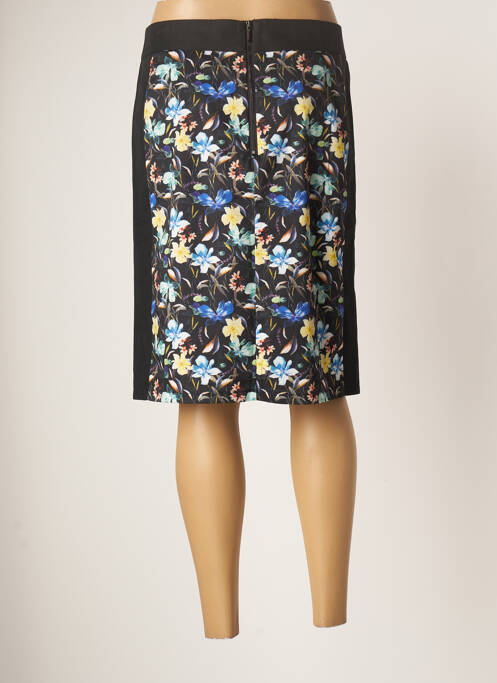 Jupe mi-longue noir SMASHED LEMON pour femme