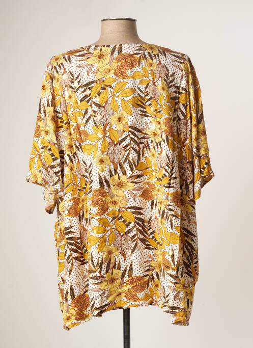 Tunique manches courtes coupe fluide jaune APRICO femme