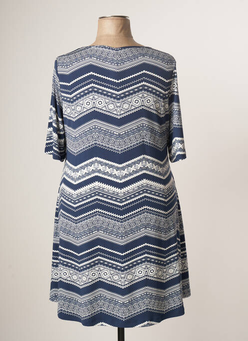 Robe mi-longue bleu YOEK pour femme