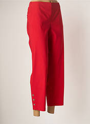 Pantalon 7/8 rouge CHALOU pour femme seconde vue