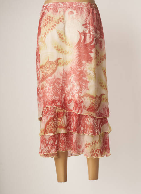 Jupe longue rose JEAN GABRIEL pour femme