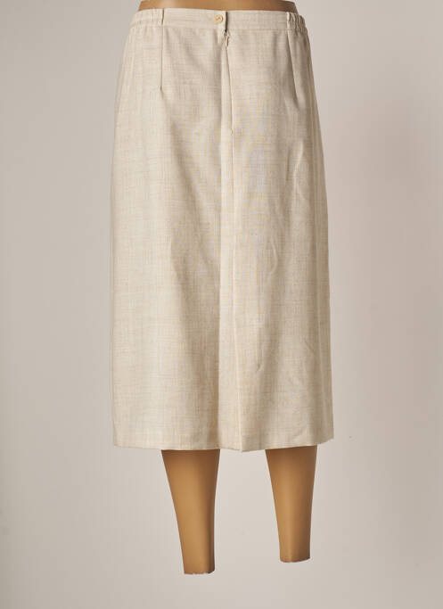 Jupe mi-longue beige GEVANA pour femme