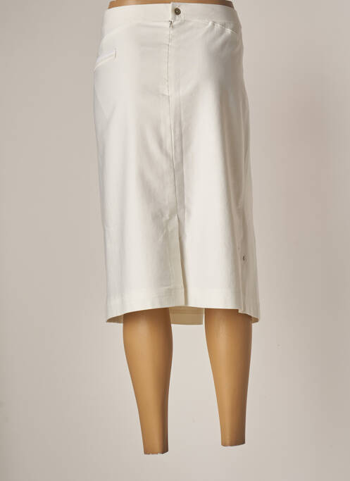 Jupe mi-longue blanc JEAN GABRIEL pour femme