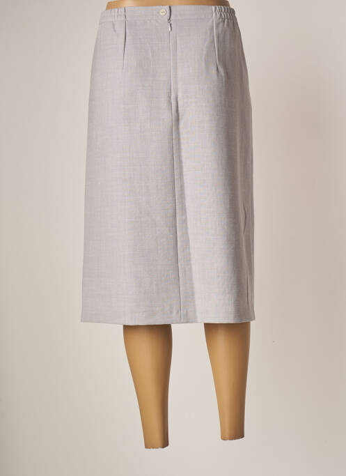 Jupe mi-longue gris GEVANA pour femme