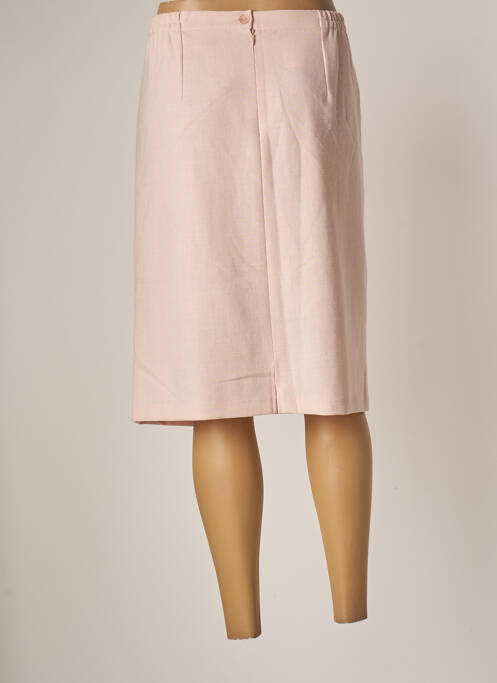 Jupe mi-longue rose GEVANA pour femme