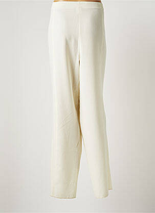 Pantalon droit stretch taille normale beige CHRISTIAN MARRY femme