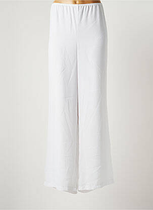 Pantalon large fermeture zip latéral taille normale blanc JEAN DELFIN femme