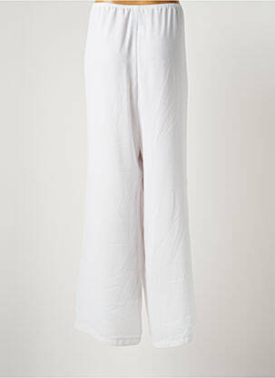 Pantalon large fermeture zip latéral taille normale blanc JEAN DELFIN femme