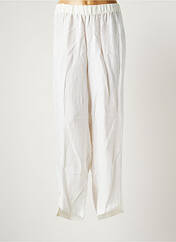 Pantalon 7/8 beige SEMPRE PIU BY CHALOU pour femme seconde vue
