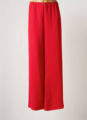 Pantalon large rouge JEAN DELFIN pour femme seconde vue
