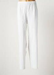 Pantalon slim blanc CHALOU pour femme seconde vue