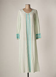 Robe longue manches longues manches longues bleu CHRISTOPHE SAUVAT femme