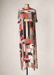 Robe longue manches courtes manches courtes rouge CONDITIONS APPLY femme