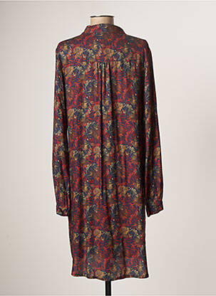 Robe mi-longue coupe fluide manches longues bleu ATELIERS FRANÇAIS DE CONFECTION femme
