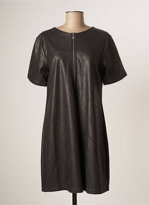 Robe courte manches courtes manches courtes noir ANONYME DESIGNERS femme