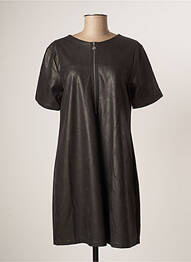 Robe courte manches courtes manches courtes noir ANONYME DESIGNERS femme