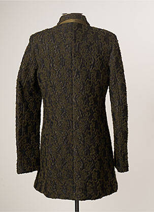 Manteau long coupe cintrée sans capuche vert HISTORY femme