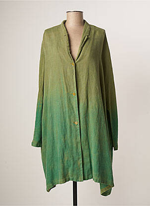 Veste casual vert APUNTOB pour femme