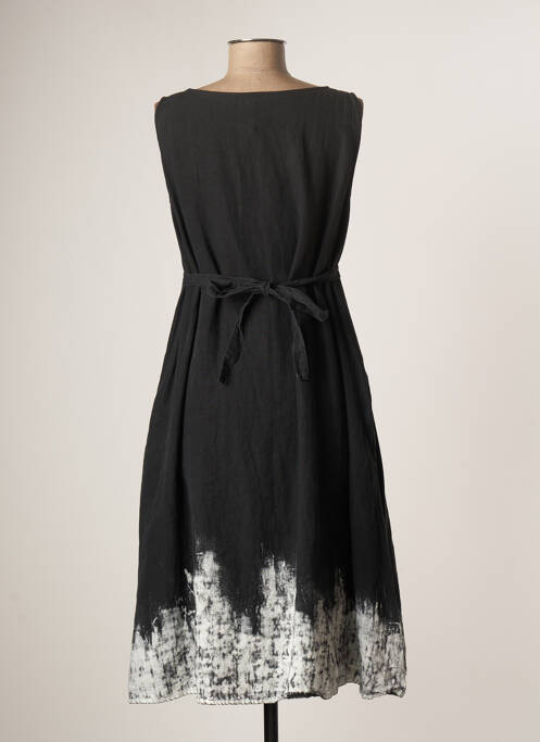 Robe mi-longue noir APUNTOB pour femme