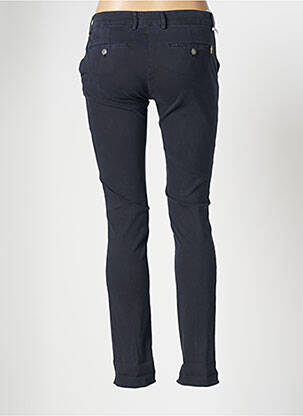 Pantalon chino taille basse taille basse bleu MAISON CLOCHARD femme