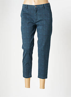 Pantacourt stretch taille normale bleu MAISON CLOCHARD femme