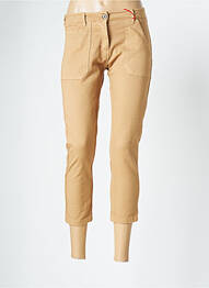 Pantacourt stretch taille normale beige JOHANNA PARIS femme