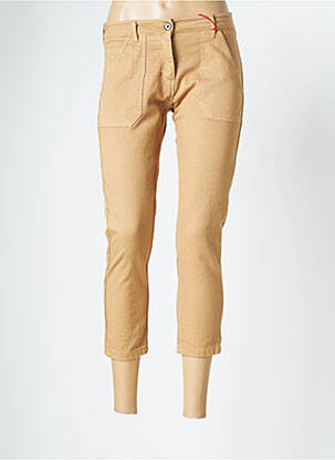 Pantacourt stretch taille normale beige JOHANNA PARIS femme