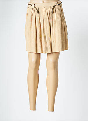 Jupe courte poches beige KLAYA femme