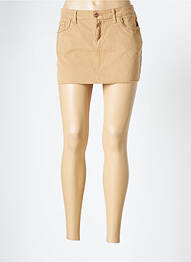 Mini-jupe taille normale beige REIKO femme