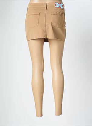 Mini-jupe taille normale beige REIKO femme