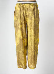 Pantalon large jaune JOHANNA PARIS pour femme seconde vue