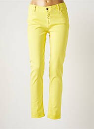 Pantalon slim taille basse taille basse jaune REIKO femme
