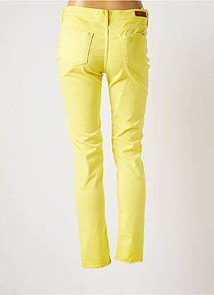 Pantalon slim taille basse taille basse jaune REIKO femme