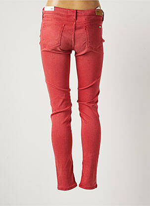 Pantalon slim taille basse taille basse rouge REIKO femme