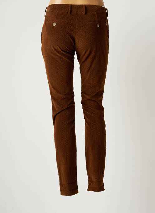 Pantalon chino marron MAISON CLOCHARD pour femme