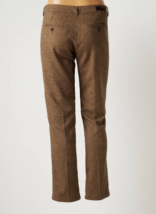 Pantalon chino marron REIKO pour femme