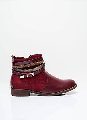 Bottines/Boots rouge STYLE SHOES pour femme