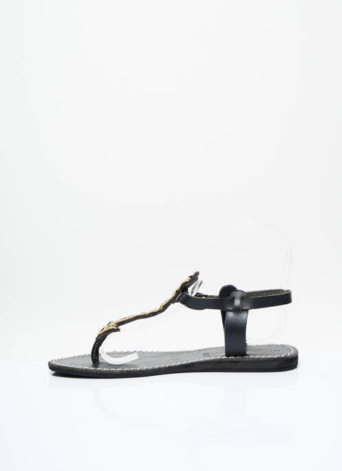 Tongs noir LAIDBACK LONDON pour femme