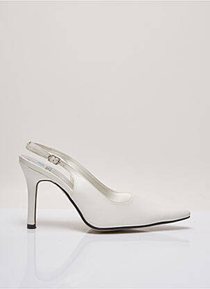 Escarpins fermeture boucle(s) talon de 7 à 9cm blanc DEJEAN PARIS femme