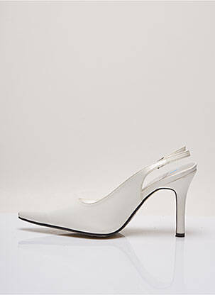 Escarpins fermeture boucle(s) talon de 7 à 9cm blanc DEJEAN PARIS femme