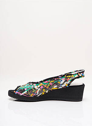 Sandales/nu pieds talon compensé talon plat jusqu'à 3cm noir AZUREE femme