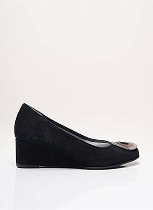 Ballerines bout rond talon plat jusqu'à 3cm noir AZUREE femme