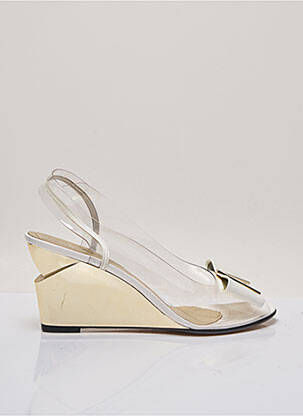 Sandales/nu pieds talon compensé talon plat jusqu'à 3cm jaune AZUREE femme