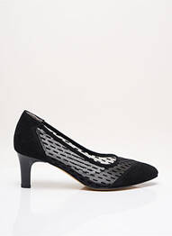 Escarpins semelle extérieure cuir talon de 4 à 6cm noir AZUREE femme
