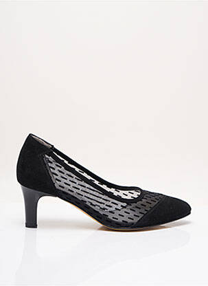 Escarpins semelle extérieure cuir talon de 4 à 6cm noir AZUREE femme