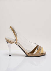 Sandales/Nu pieds beige AZUREE pour femme seconde vue